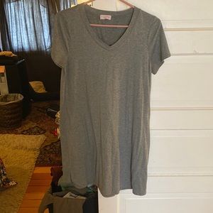 Grey tee shirt dress
